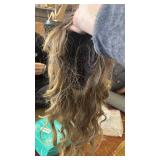 Lativ Blonde Wig Long Wavy Curly Ombre with Dark Root Synthetic 26 Inches - Retail: $40