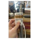 Stainless Steel Corrugated Water Heater Connector Flexible for Water Heater Softener, 3/4\" FIP x 3/4\" FIP, 24\" Length (2 Pack) - Retail: $20