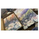 Oil Painting Woods, Wall Art Set Of Three, Canvas Wall Art Print - Retail: $64