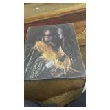 Black Female People Canvas Poster Africa WomanGold frame Feather Wall Art Pictures for Living Room Bedroom Modern Home Decor, Framed - Retail: $100