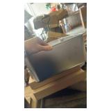 Kirecoo Stainless Steel Cat Litter Box - Metal High Sided Cat Pan, Large Stainless Steel Box, Indoor Litter Tray, Non Stick, No Smell, Easy to Clean, Pet Toilet Supplies for Kitten, Kitty, Rabbit - Re