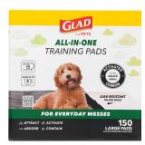 Glad for Pets Charcoal Odor Absorbent Puppy Training Pads  150 Ct