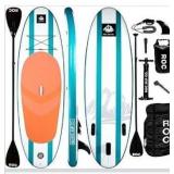 Roc Inflatable Stand Up Paddle Boards with Premium SUP Paddle Board Accessories, Wide Stable Design, Non-Slip Comfort Deck for Youth & Adults