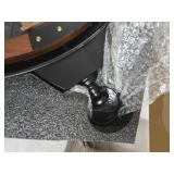 Driini 30 Inch Large Rustic Farmhouse Gear Clock with Moving Gears  Vintage Oversized Wall Clock with Iron Frame  Giant Industrial Steampunk Wall Clock for Living Room Decor (Walnut)