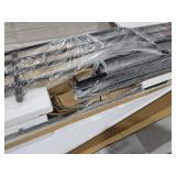 VINGLI Bunk Bed Twin Over Twin for Kids, Teens and Adults,Metal Bunk Bed with Ladder and Flat Rungs, Heavy Duty Metal Slats Support, No Box Spring Needed, for Dorm,Bedroom,Black