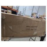 IchbinGo Large Dog Crate Furniture With Sliding Barn Door, 66.1\" Wooden Kennel Indoor With Divider, TV Stand XXL for Large Dog or 2 Medium Dogs