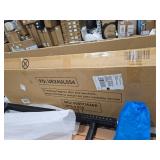 Patio Bar Dining Table,Outdoor Durable Bar Height Table  Metal Bar Table for Balcony, Backyard, Porch, Poolside (1pcs with 55\" Rattan Table)