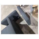 Vongrasig Pull Out Couch, Convertible Sleeper Sofa Bed with Storage, L-Shaped Sofa Bed with Storage Chaise Linen Fabric for Living Room, Apartment, Small Space, Black