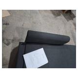 Vongrasig Pull Out Couch, Convertible Sleeper Sofa Bed with Storage, L-Shaped Sofa Bed with Storage Chaise Linen Fabric for Living Room, Apartment, Small Space, Black