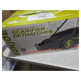 Sun Joe 12 Amp Electric Dethatcher and Scarifier with 8 Gallon Bag