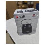 Heritage 1.7L Electric Kettle with Auto Shut-Off & Boil Dry Protection - Black and Chrome: Haden Cordless Tea Maker