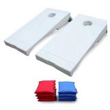 Driveway Games All Weather Corntoss Bean Bag Cornhole Game  White
