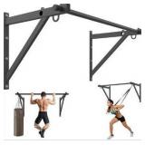 Wall Mounted Pull Up Bar, Adjustable Depth 51\" Chin Up Bar, Strength Training Pull-Up Bars 500LBS Weight Capacity, Home or Garage Gym Chin Up Workout Training Station