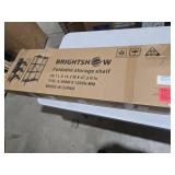 Kitchen Garage Metal Shelves, Storage Shelves Organizer, Foldable Metal Shelving, Closet Shelving Unit, 28\" W x 14\" D x 50\" H Bakers Rack Microwave Stand, Plant Stand with Wheels (4-Tier Shelf)