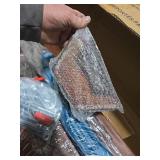 Vivere Double Cotton Hammock with Solid Pine Arc Stand - Blue Lagoon (8ft) (FSC Certified)