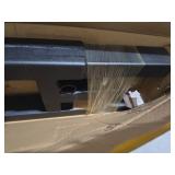 QINGSHA Clamp on Pallet Forks Heavy Duty Tractor Forks with Adjustable Stabilizer Bar Tractor Bucket Forks for Tractor Attachments, Skid Steer, Loader Bucket (43 inches without pole)