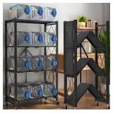 Kitchen Garage Metal Shelves, Storage Shelves Organizer, Foldable Metal Shelving, Closet Shelving