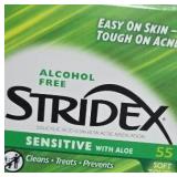Stridex Sensitive Acne Pads  55 Ct