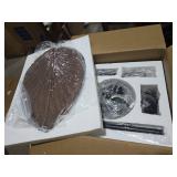 PHORUS Ceiling Fan with Light, Dimmable 6 Speeds Reversible 52" Tropical Outdoor