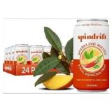 Spindrift Mango Black Tea Can 12 Ounce (Pack of 24)