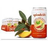 Spindrift Mango Black Tea Can 12 Ounce (Pack of 24)