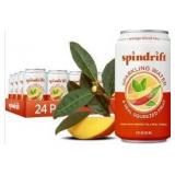 Spindrift Mango Black Tea Can 12 Ounce (Pack of 24)