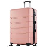 OLIXIS 20 Inch Carry-On Luggage, Hardside Suitcase with Spinner Wheels, Lightweight ABS Hard Shell Travel Luggage, TSA Approved Lock, Expandable Small Suitcase for Business & Travel Pink