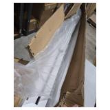 JOYBOS 5 Tier White Foldable Storage Shelves with Wheels,Heavy Duty Metal Storage Shelving Unit Rolling Cart,No Assembly Utility Shelf Rack Organization Shelves for Garage Kitchen,Basement