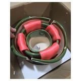 LITUDISO 5+6+8 Inch Ceramic Pots for Plants, Ceramic Planters with Drainage Holes and Saucers, Indoor-Outdoor Round Flower Pot, Stripe Garden Planter, Succulent Orchid Pots Set of 3 - Green