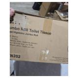 GEN Jumbo JRT Toilet Paper  2-Ply  White  9 in Diameter  12 Rolls/Carton
