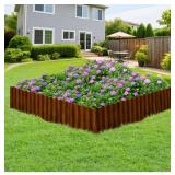 Corrugated Landscape Edging, 10\" x 30 Ft Metal Garden Edging for Lawn Landscaping, Sturdy Flower Bed Edging Border Garden Border for Landscaping, Garden Bed, Lawn