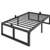 Twin XL Bed Frame, 18 Inch Metal Platform, Heavy Duty3500 lbs Weight Capacity No Box Spring Needed Noise Free Steel Slat Support Non-Slip Design Easy Assembly