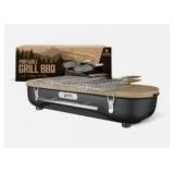 King of the Camps Portable Charcoal Grill - Tabletop Barbecue For Outdoor Cooking - Outdoor Travel Portable BBQ Grill For Camping - Mini Charcoal Grill For Camping Cooking