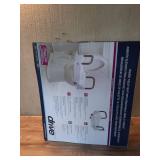 Drive Medical RTL12027RA 2-in-1 Raised Toilet Seat with Removable Padded Arms, Standard Seat