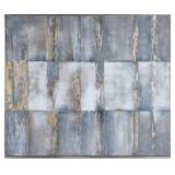 Modern Abstract Grey and Gold Wall Art - Retail: $225