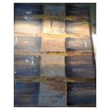 Modern Abstract Grey and Gold Wall Art - Retail: $225