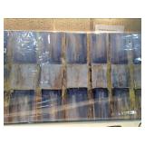 Modern Abstract Grey and Gold Wall Art - Retail: $225