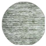 Admire Home Living 1228 Transitional Striated Area Rug 5 3  X 5 3  - Green - Retail: $87