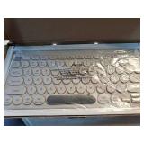 North Compact Round Key Wireless Keyboard - Beige