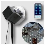 Philips LED Remote Controlled Falling Snow Motion Indoor/Outdoor Projector (missing remote) - Retail: $44
