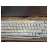 North Base Computer Keyboard - White: 60% Mechanical USB-A, 68 Keys, Backlit