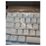 North Base Computer Keyboard - White: 60% Mechanical USB-A, 68 Keys, Backlit