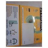 Artistic Mint Green Headphones with Decorative Discs