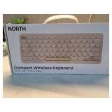 North Compact Round Key Wireless Keyboard