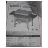 Daytona 4-Burner Propane Gas Grill 36 in. Flat Top Griddle in Black with Stainless Steel Lid - Retail: $399