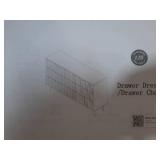 Drawer Dresser, Modern Drawer Chest, Wide Storage Dresser Chest Cabinet Organizer Unit with Metal Legs, Chest of Drawers for Bedroom, Living Room, Closet, Entryway, Black Stripe (SEE DETAILS) - Retail