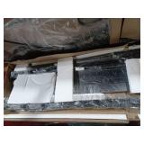 VECELO Daybed Frame, Twin Size Metal Platform Bed with Headboard,Heavy Duty Steel Slats Support for Living Room Bedroom Guest Room, Easy Assembly - Retail: $110