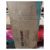 VECELO Daybed Frame, Twin Size Metal Platform Bed with Headboard,Heavy Duty Steel Slats Support for Living Room Bedroom Guest Room, Easy Assembly - Retail: $110