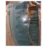 VECELO Daybed Frame, Twin Size Metal Platform Bed with Headboard,Heavy Duty Steel Slats Support for Living Room Bedroom Guest Room, Easy Assembly - Retail: $110