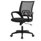 BestOffice Ergonomic Office Chair, Lumbar Support, Adjustable Height with Armrests for Adults( Black)